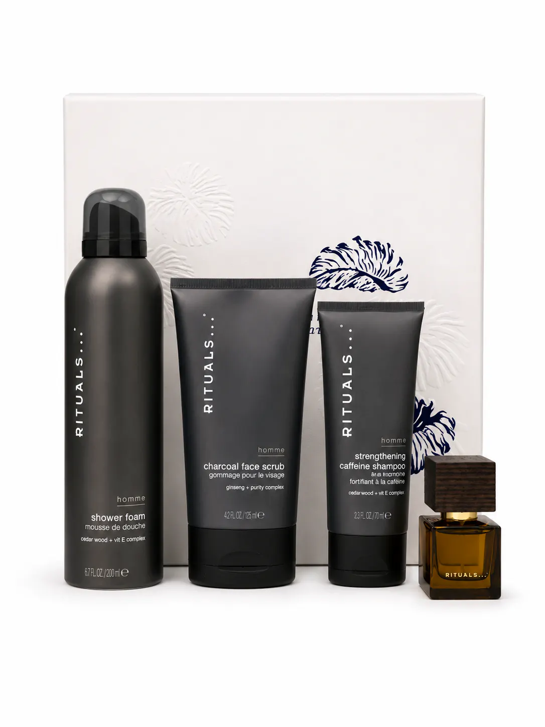 Rituals Homme Medium Body Care Set 200 ml + 125 ml + 70 ml + 15 ml