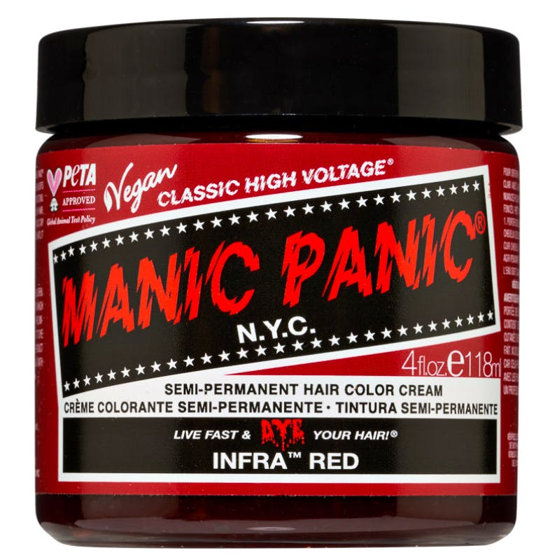 Manic Panic Semi-Permanent Hair Color Cream Infra Red 118 ml
