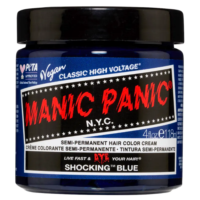 Manic Panic Semi-Permanent Hair Color Cream Shocking Blue 118 ml