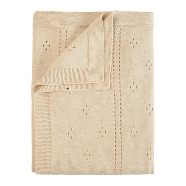 BIBS Knitted Blanket - Wavy Ivory 1 pcs