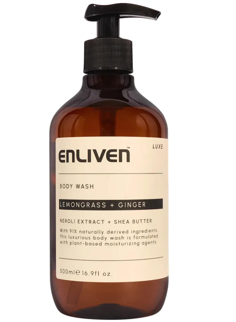 Enliven Luxe Shower Gel Lemongrass & Ginger 500 ml