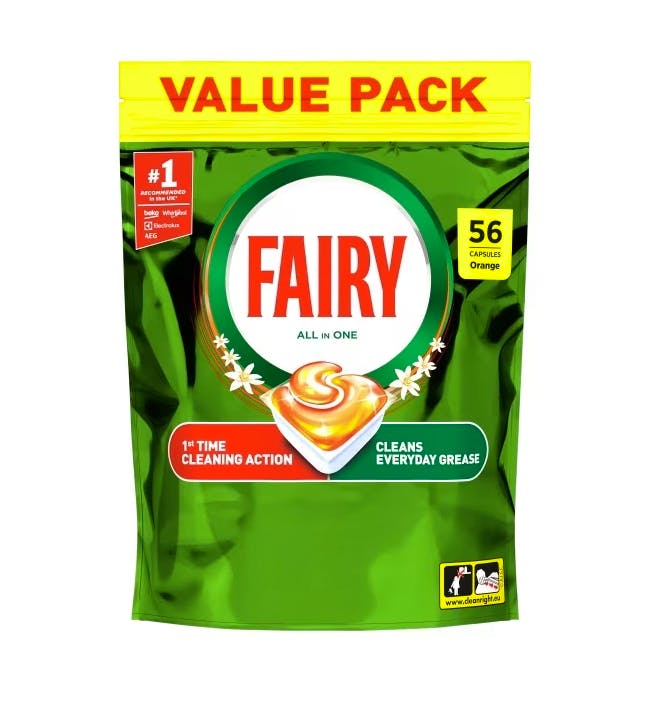 Fairy AIO Dishwasher Tablets 56 pcs Orange 56 kpl