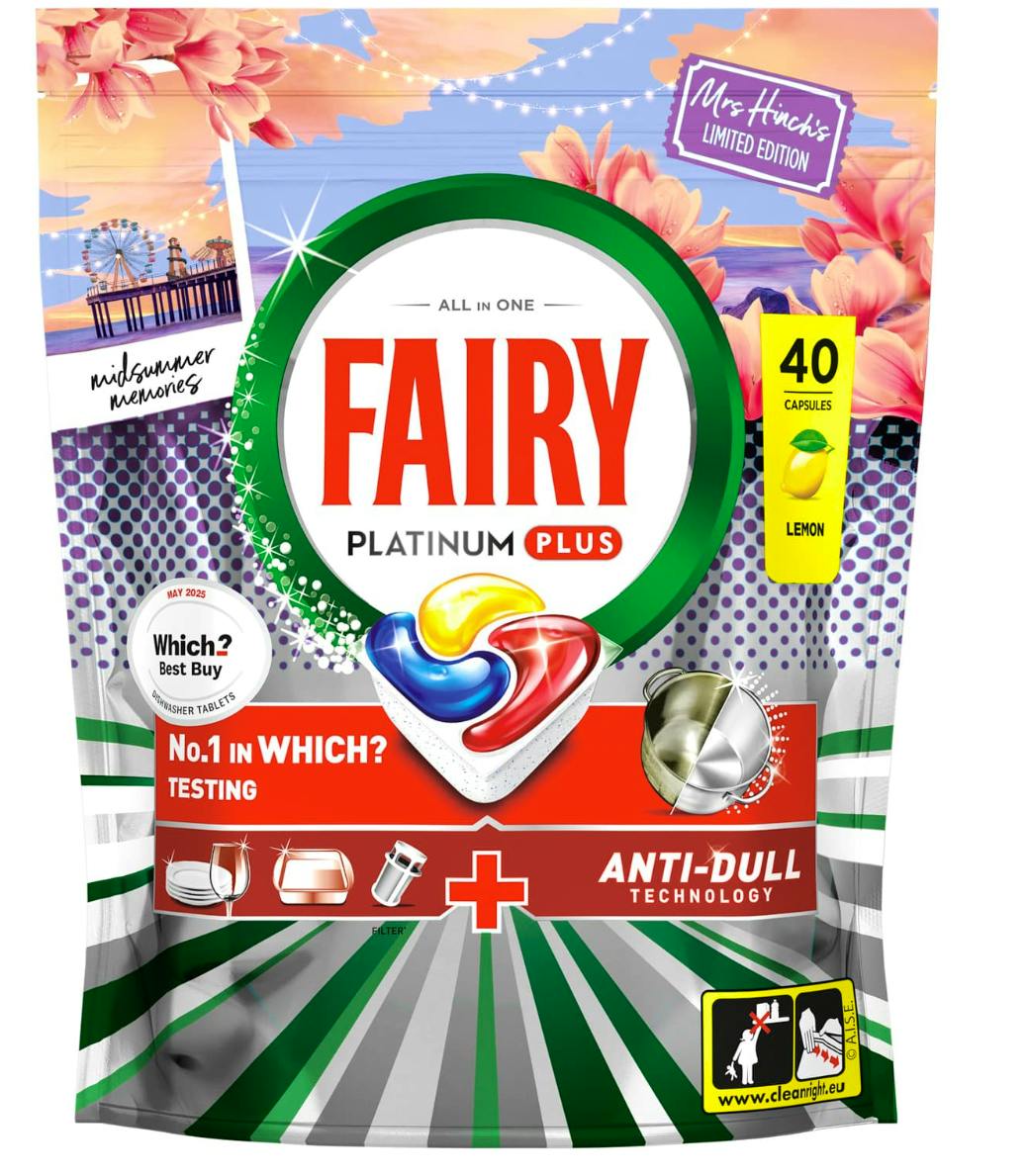 Fairy Platinum Plus Dish Washing Tablets 40 pcs Midsummer Memories 40 stk