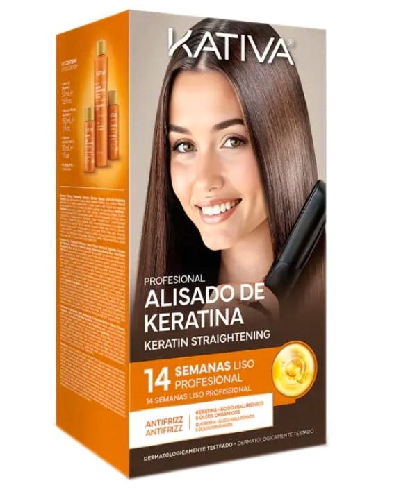 KATIVA Professional Brazilian Keratin Hair Straightening Kit 4 st