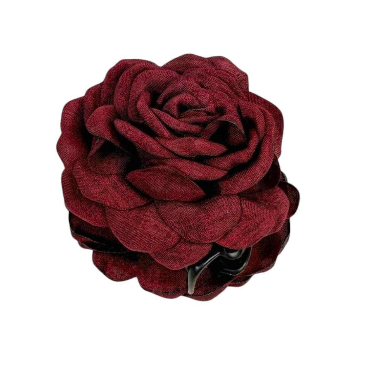 Namiso Hana Hair Clip Rose Bordeaux 9 cm 1 kpl