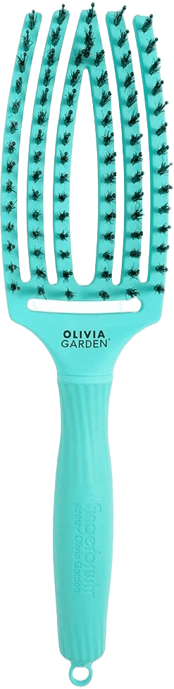 Olivia Garden Fingerbrush Care Iconic Boar&Nylon Mint Green 1 kpl