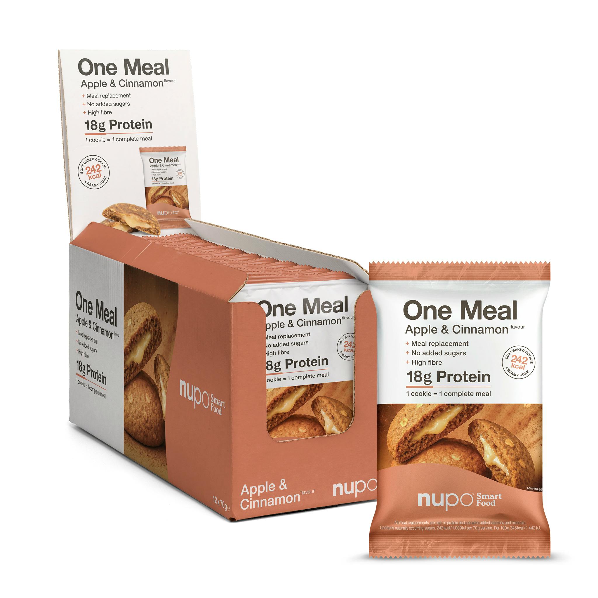 Nupo One Meal Apple & Cinnamon Soft Baked Cookie 12 stk
