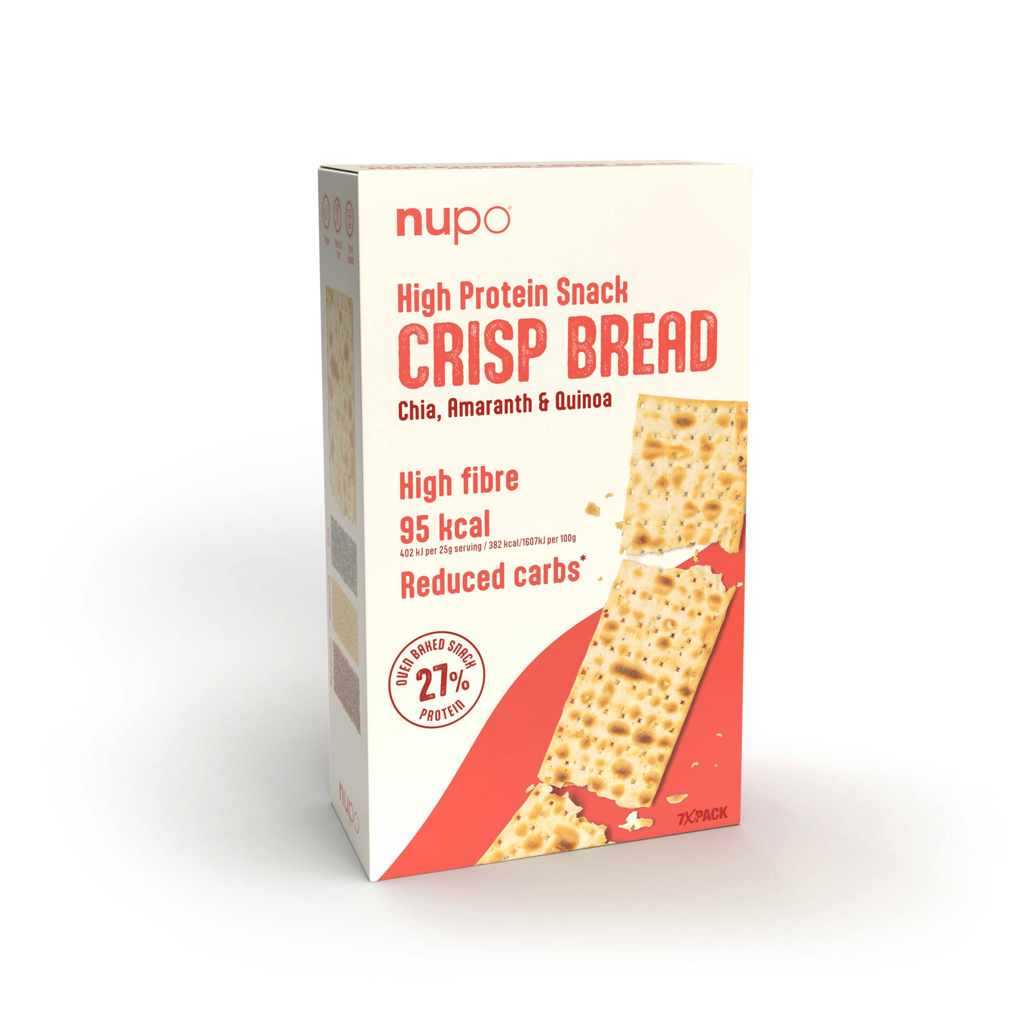 Nupo High Protein Snack Crisp Bread 7 x 25 g