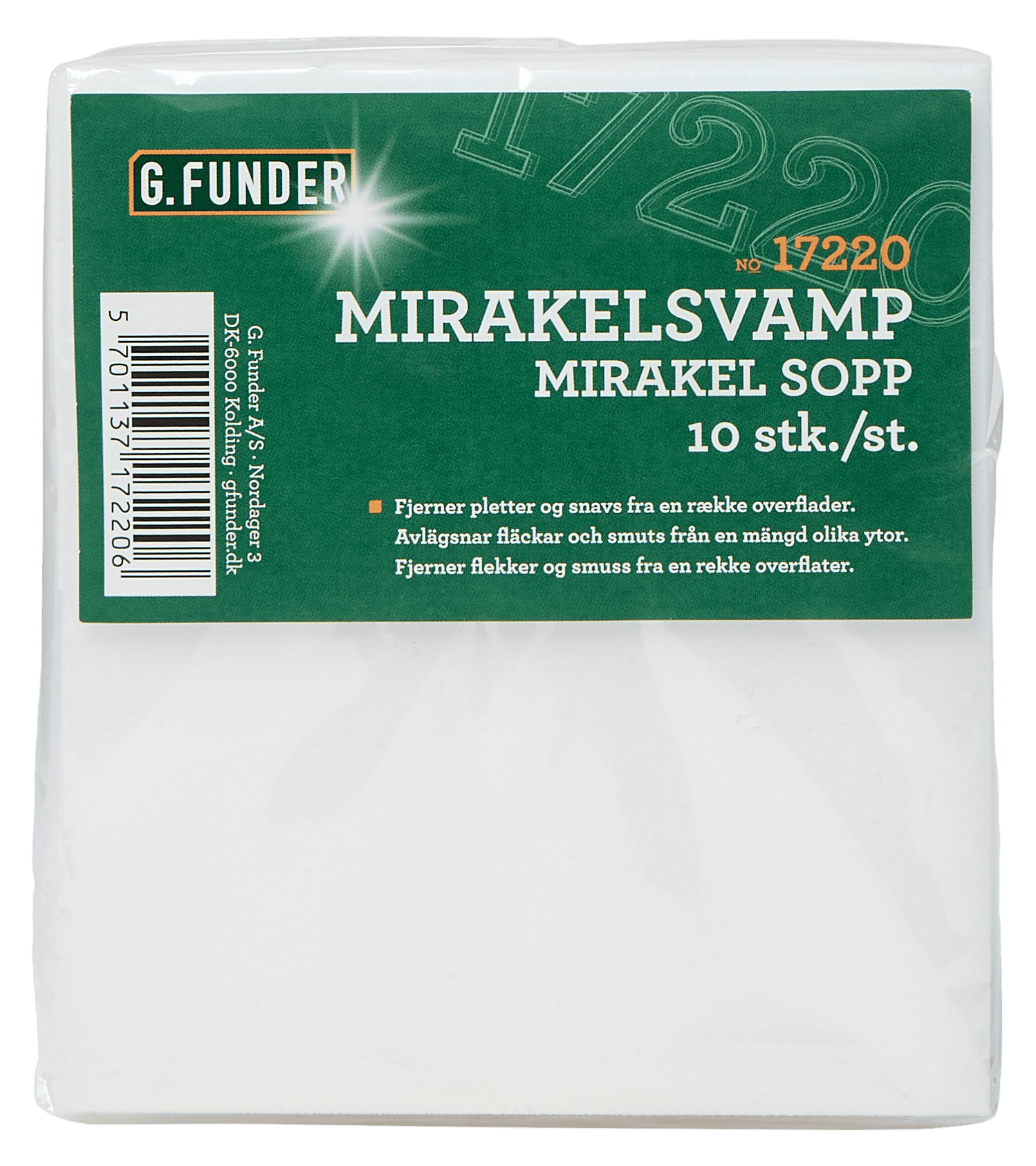 G. Funder Melamin Svamp Magisk Svamp 10 st