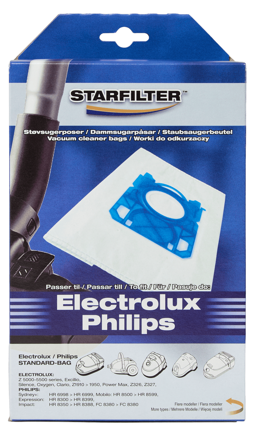 Starfilter Støvsugerposer Electrolux Philips 4 st