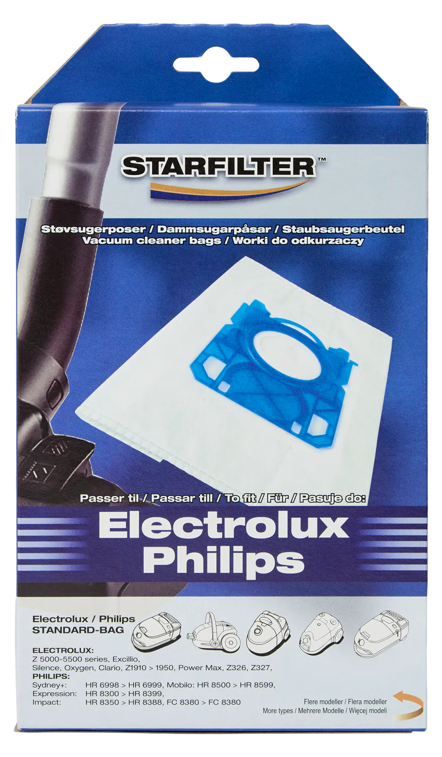 Starfilter Støvsugerposer Electrolux Philips 4 pcs