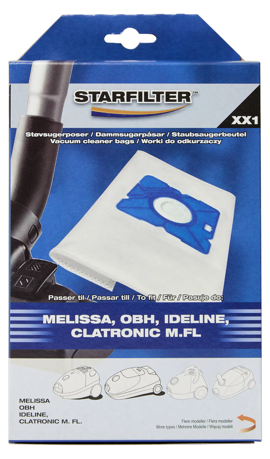 Starfilter Støvsugerpose Melissa, OBH M.fl. 4 pcs