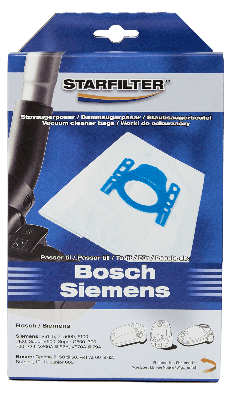 Starfilter Støvsugerpose Bosch Siemens 4 stk