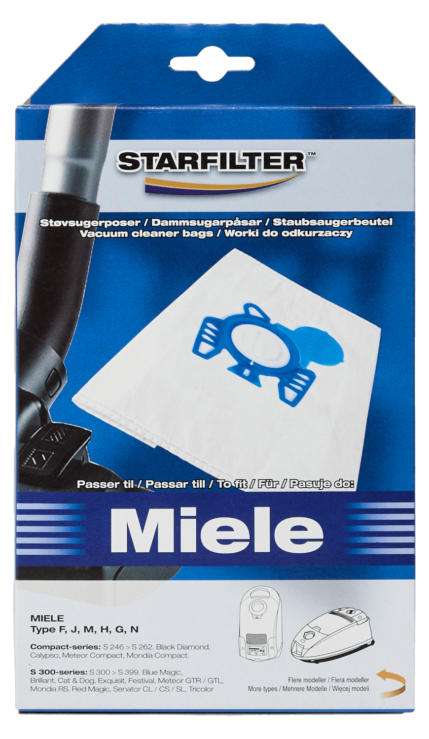 Starfilter Støvsugerpose Miele 4 stk