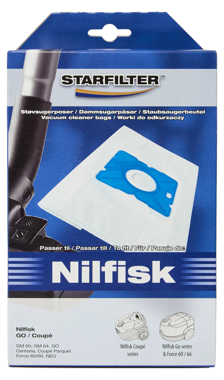 Starfilter Støvsugerpose Nilfisk Go/Coupe 4 pcs