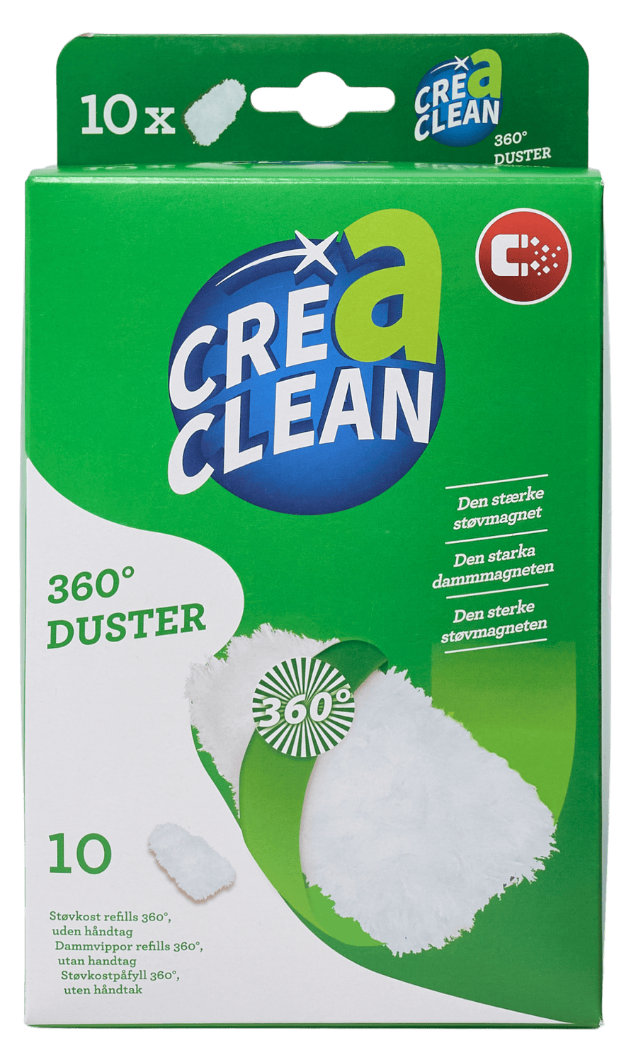 Crea Clean Dusty Afstøver 360° Refills 10 kpl