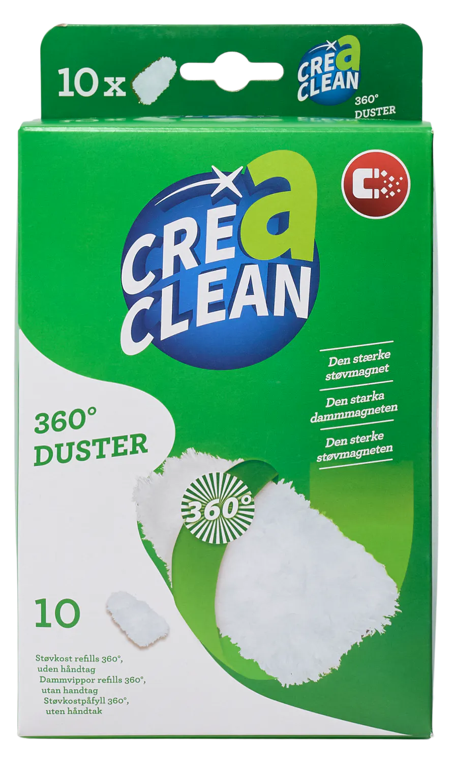 Crea Clean Dusty Afst&oslash;ver 360&deg; Refills 10 pcs