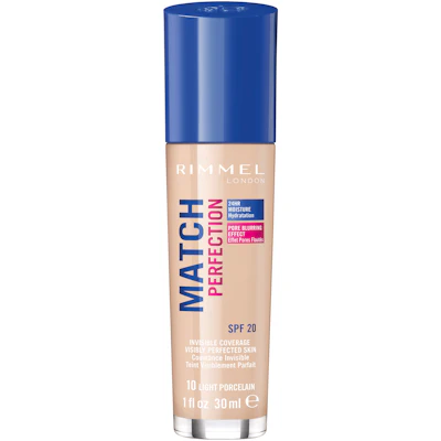 Rimmel Match Perfection Foundation 010 Light Porcelain 30 ml
