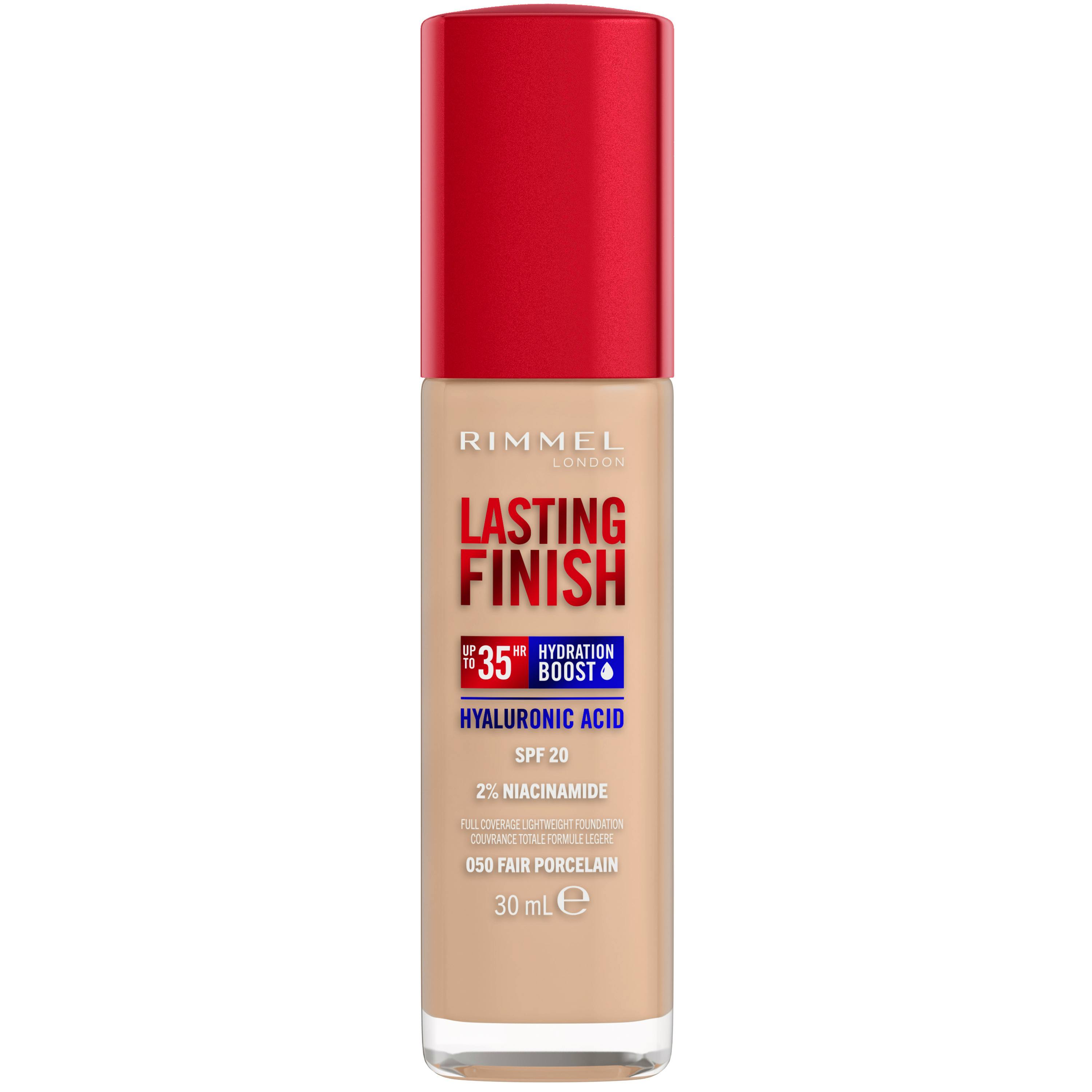 Rimmel Lasting Finish 35H Hydration Boozt Foundation SPF20 050 Fair Porcelain 30 ml