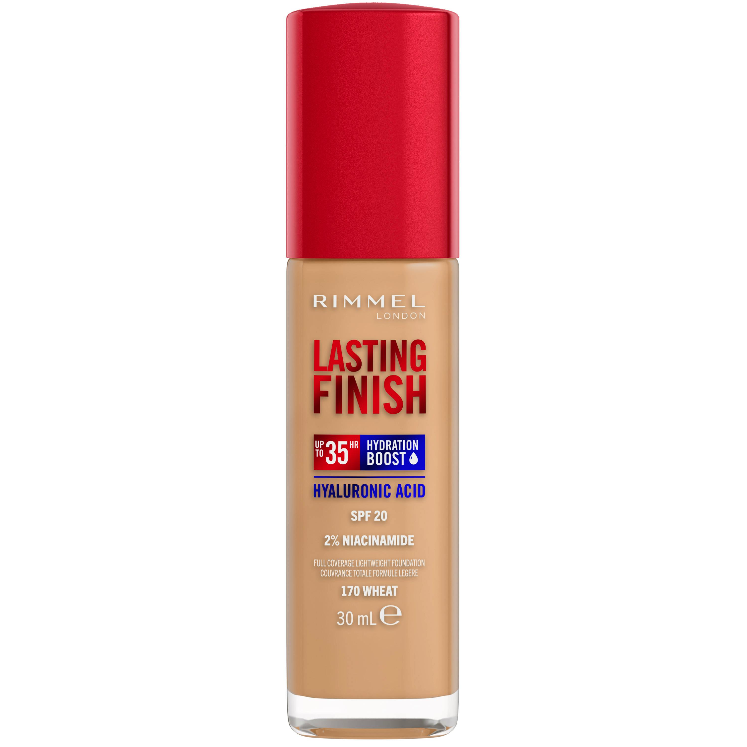 Rimmel Lasting Finish 35H Hydration Boozt Foundation SPF20 170 Wheat 30 ml
