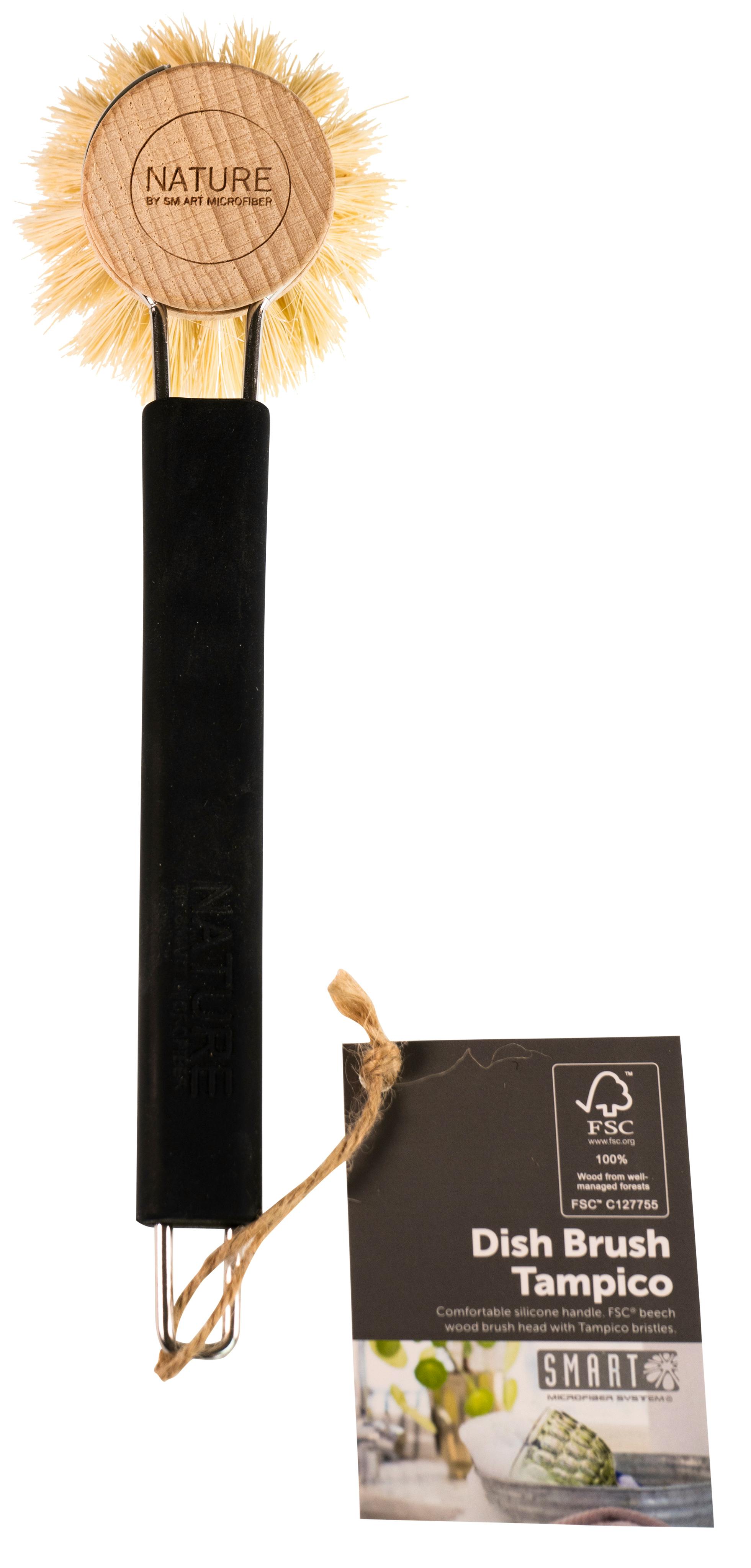 SMART Dish Brush Tampico Black Silicone 1 st