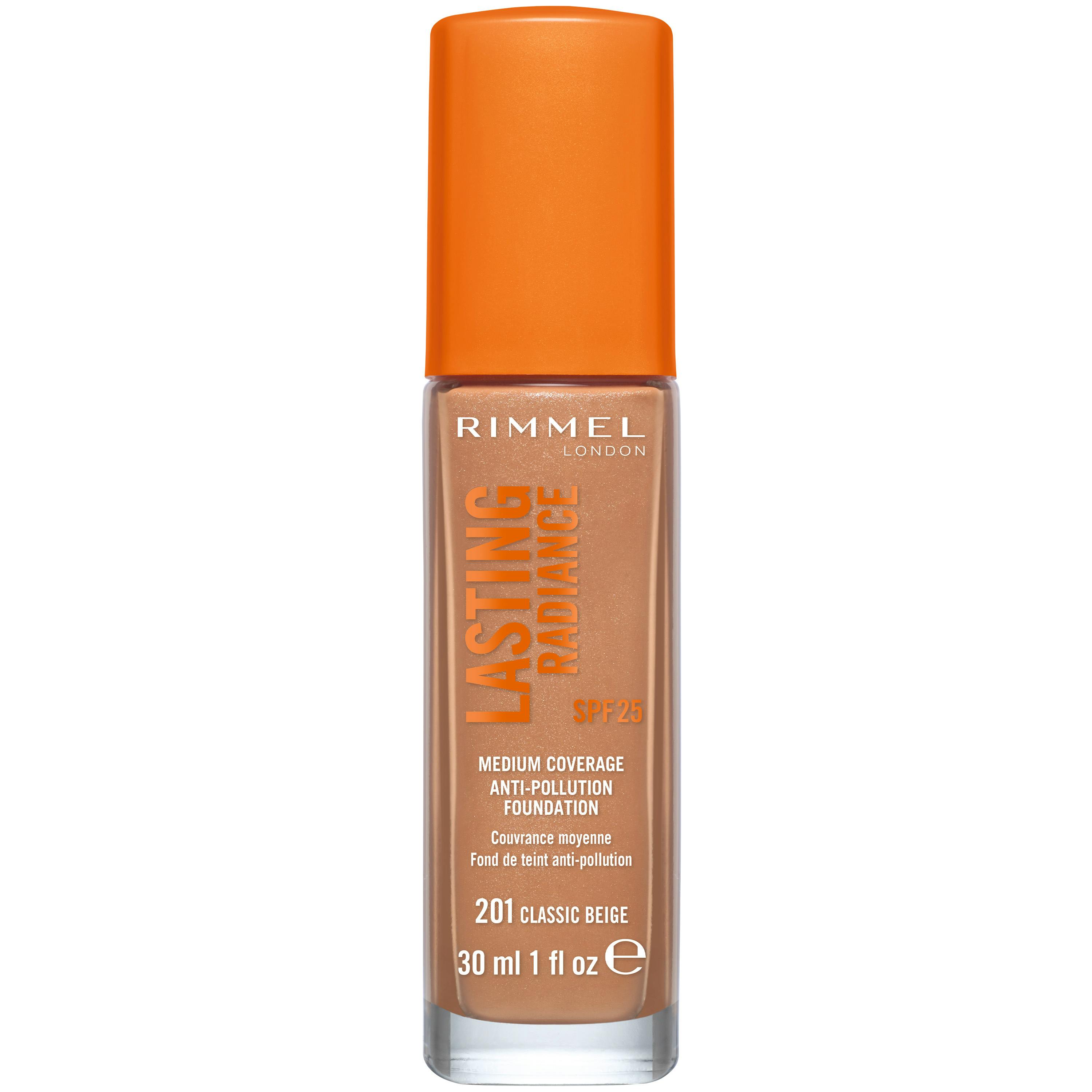 Rimmel Lasting Radiance Foundation SPF 25 201 Classic Beige 30 ml