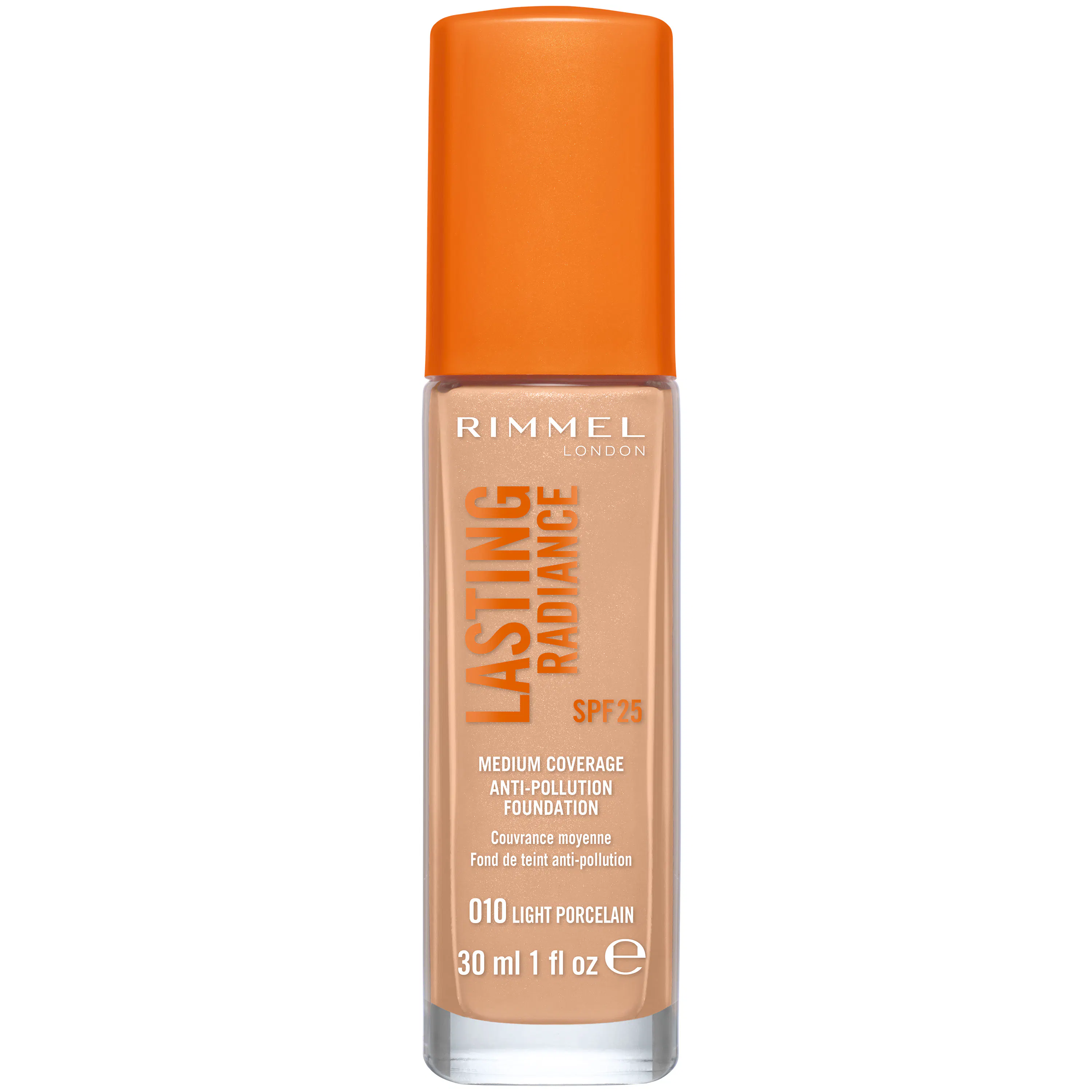 Rimmel Lasting Radiance Foundation SPF 25 010 L Porcelain 30 ml