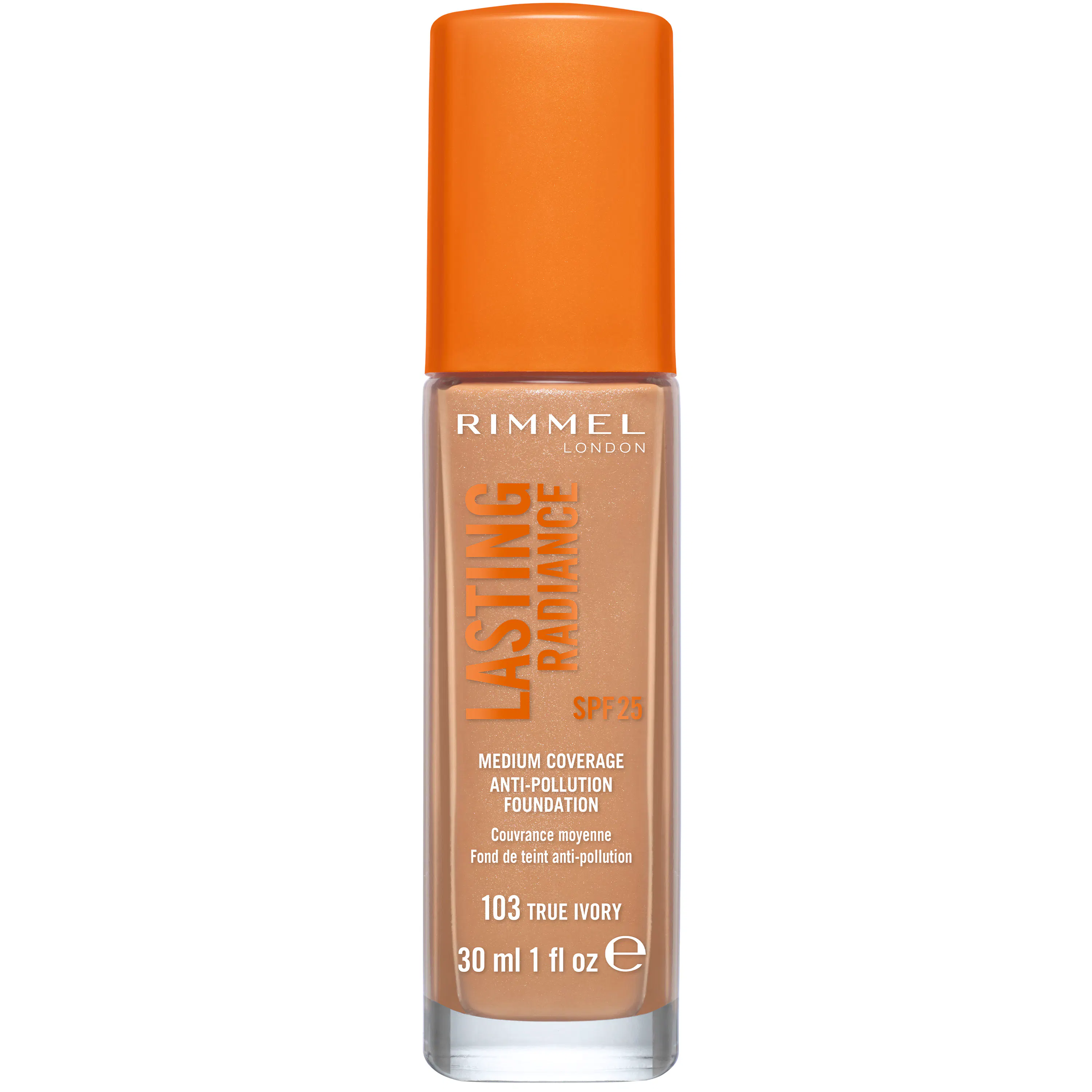 Rimmel Lasting Radiance Foundation SPF 25 103 True Ivory 30 ml