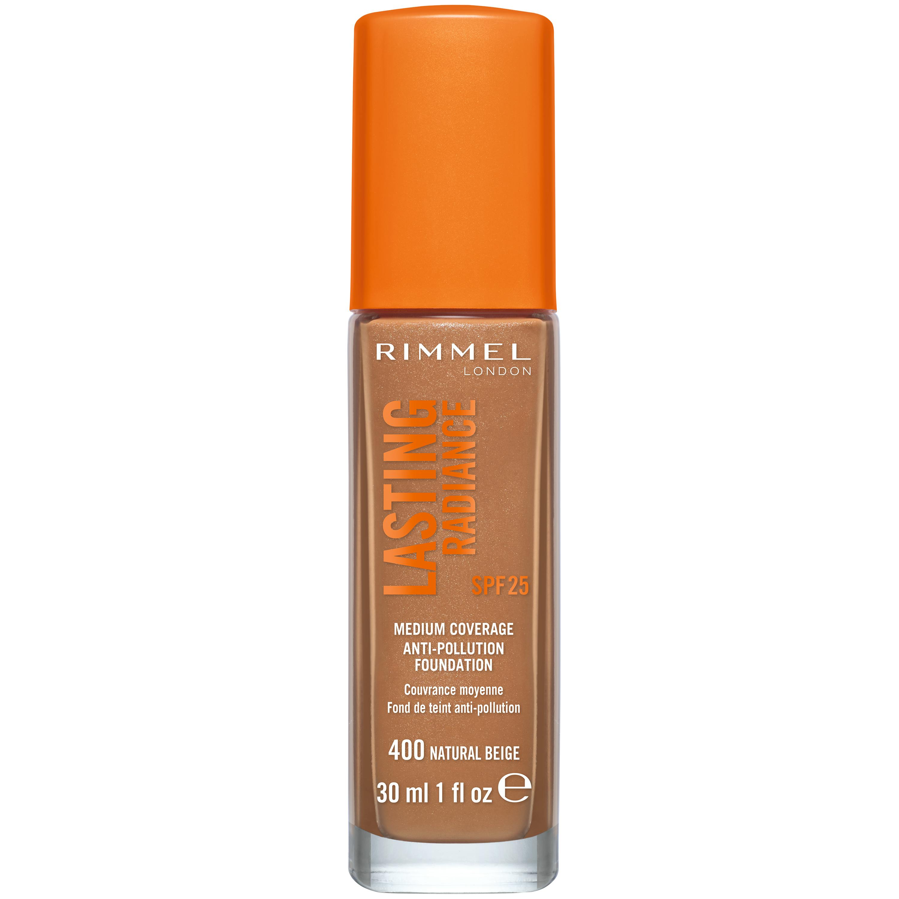 Rimmel Lasting Radiance Foundation SPF 25 400 Natural Beige 30 ml