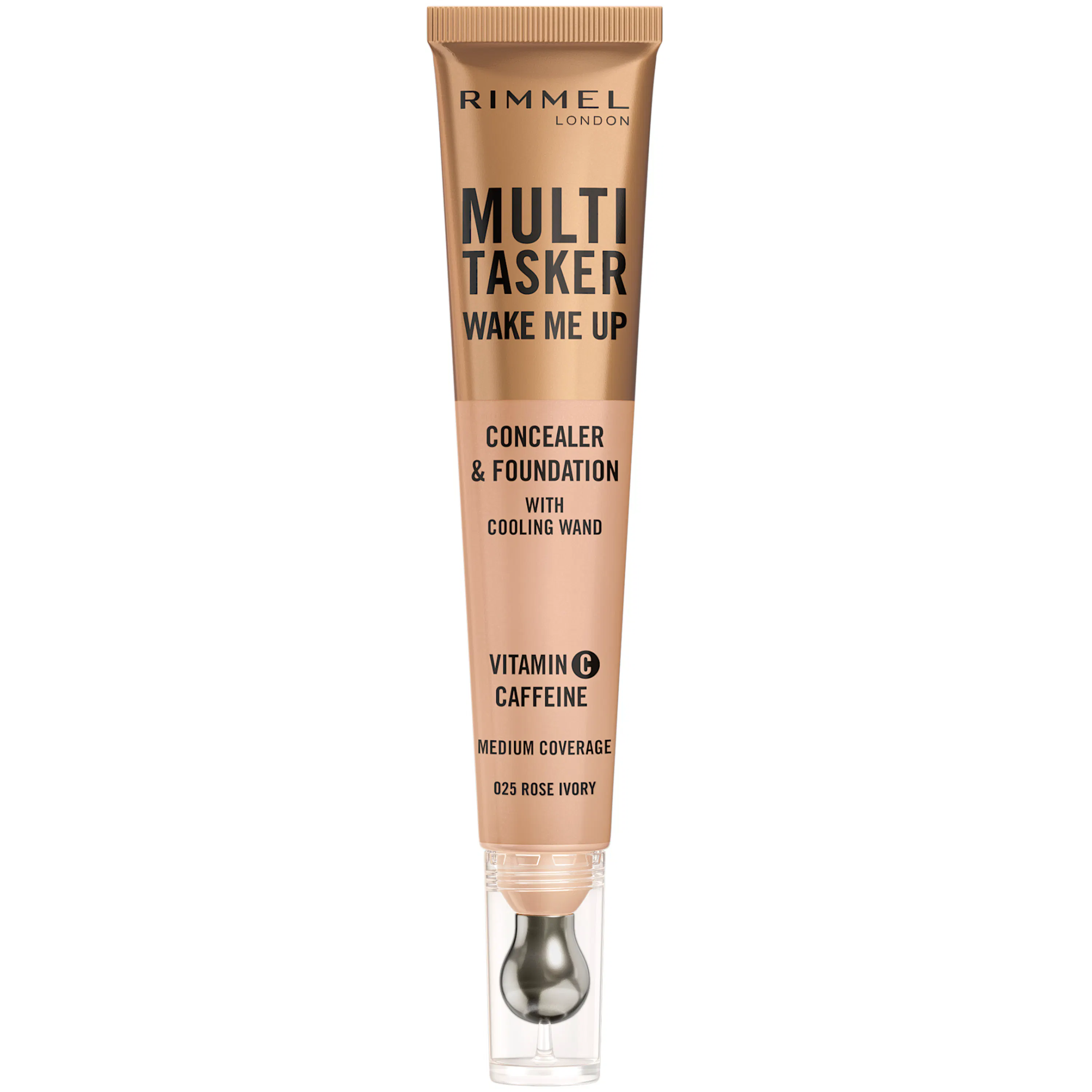 Rimmel Multi-tasker Wake Me Up Foundation & Concealer 25 Rose Ivory 20 ml