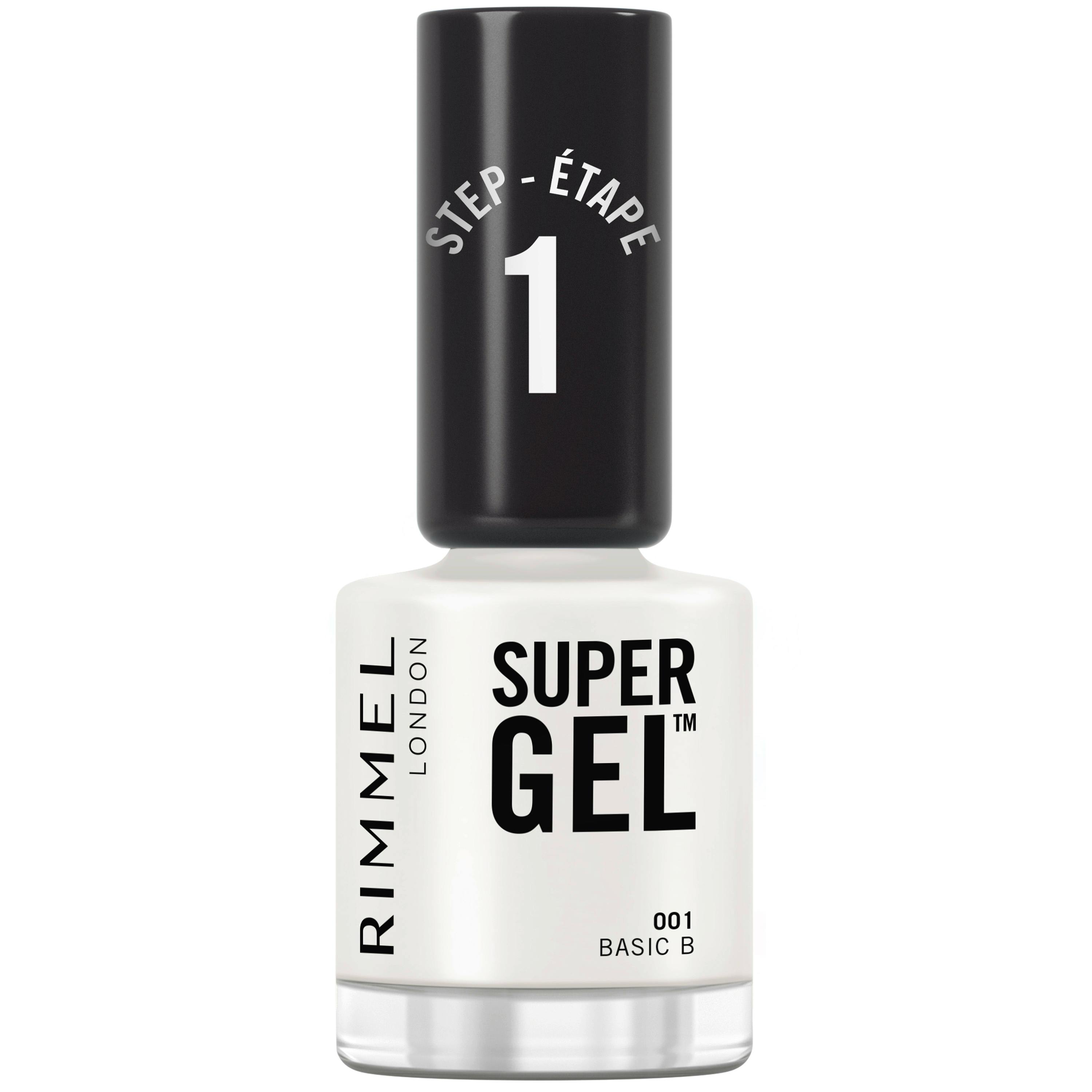 Rimmel Super Gel Nail Polish 001 Basic 12 ml