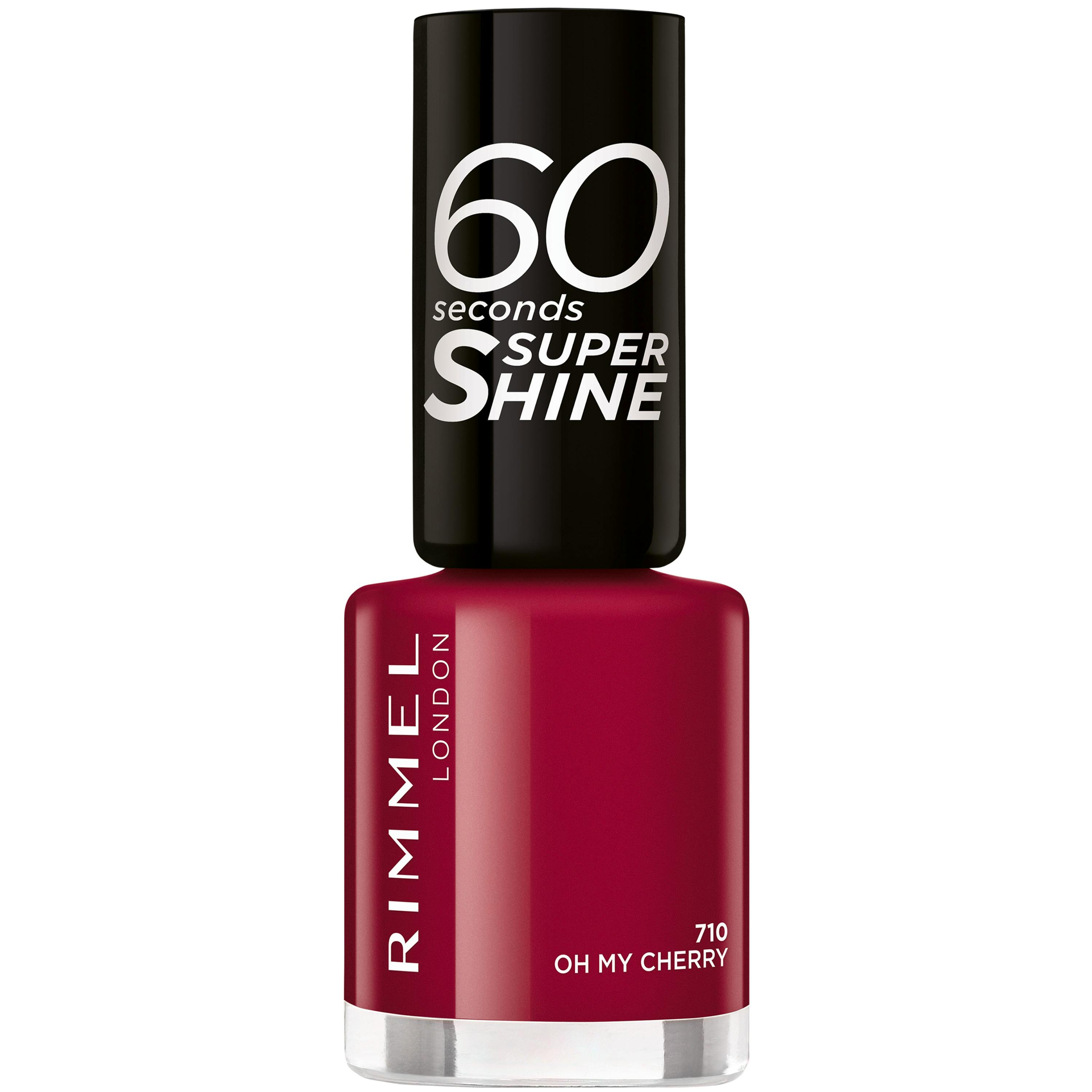 Rimmel 60 Seconds Super Shine Nail Polish 710 Oh My Cherry 8 ml