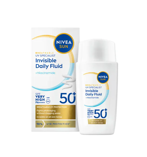 Nivea Invisible Daily Fluid SPF50+ 40 ml