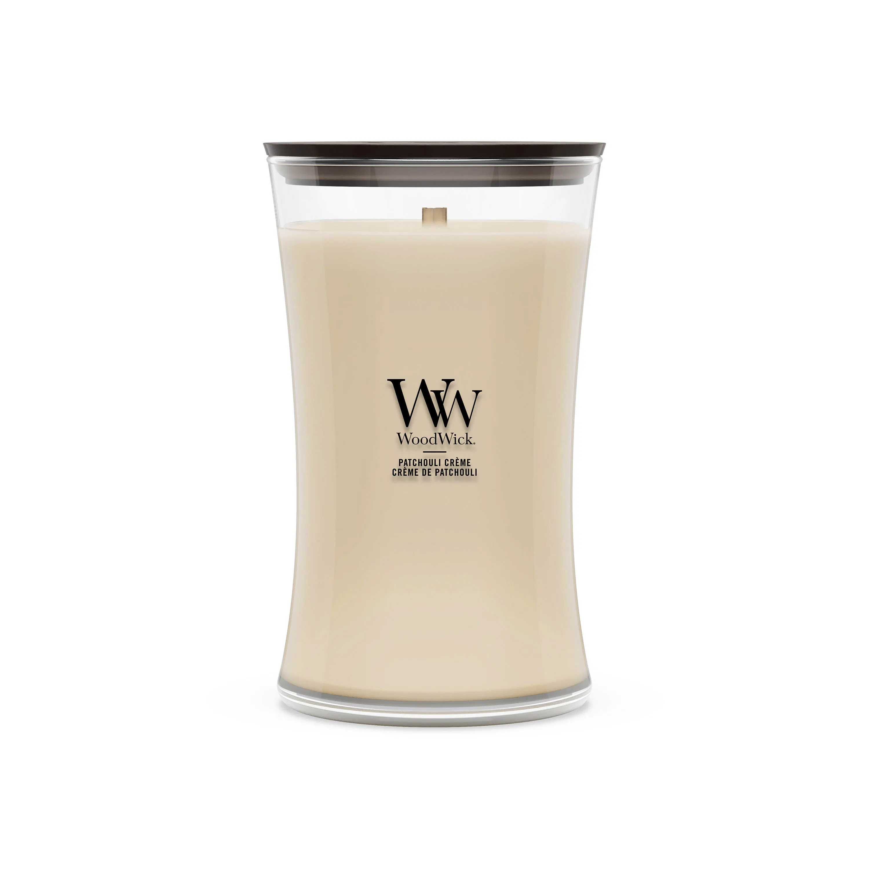 WoodWick Scented Candle Patchouli Cr&eacute;me 609 g