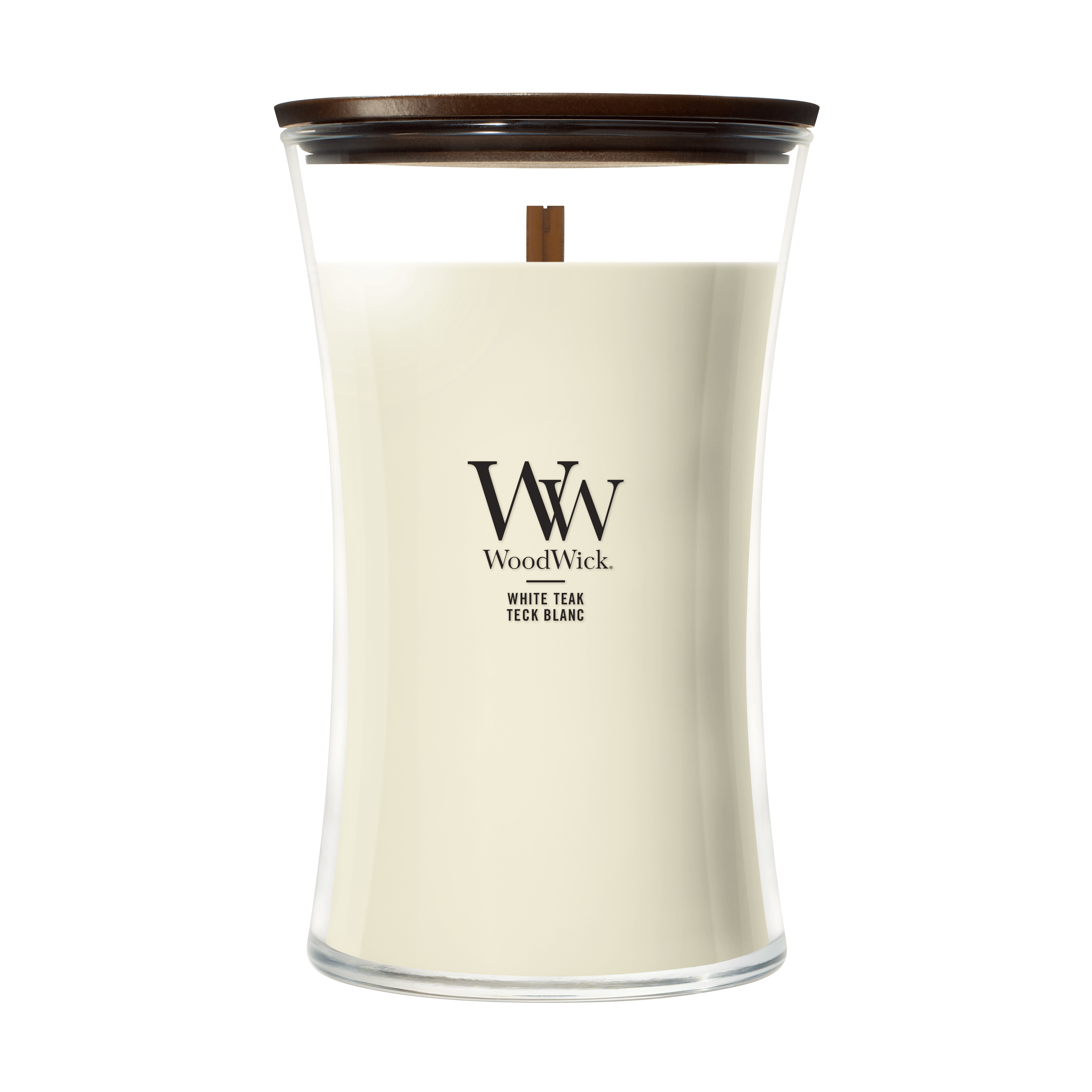 WoodWick Scented Candle White Teak 609 g