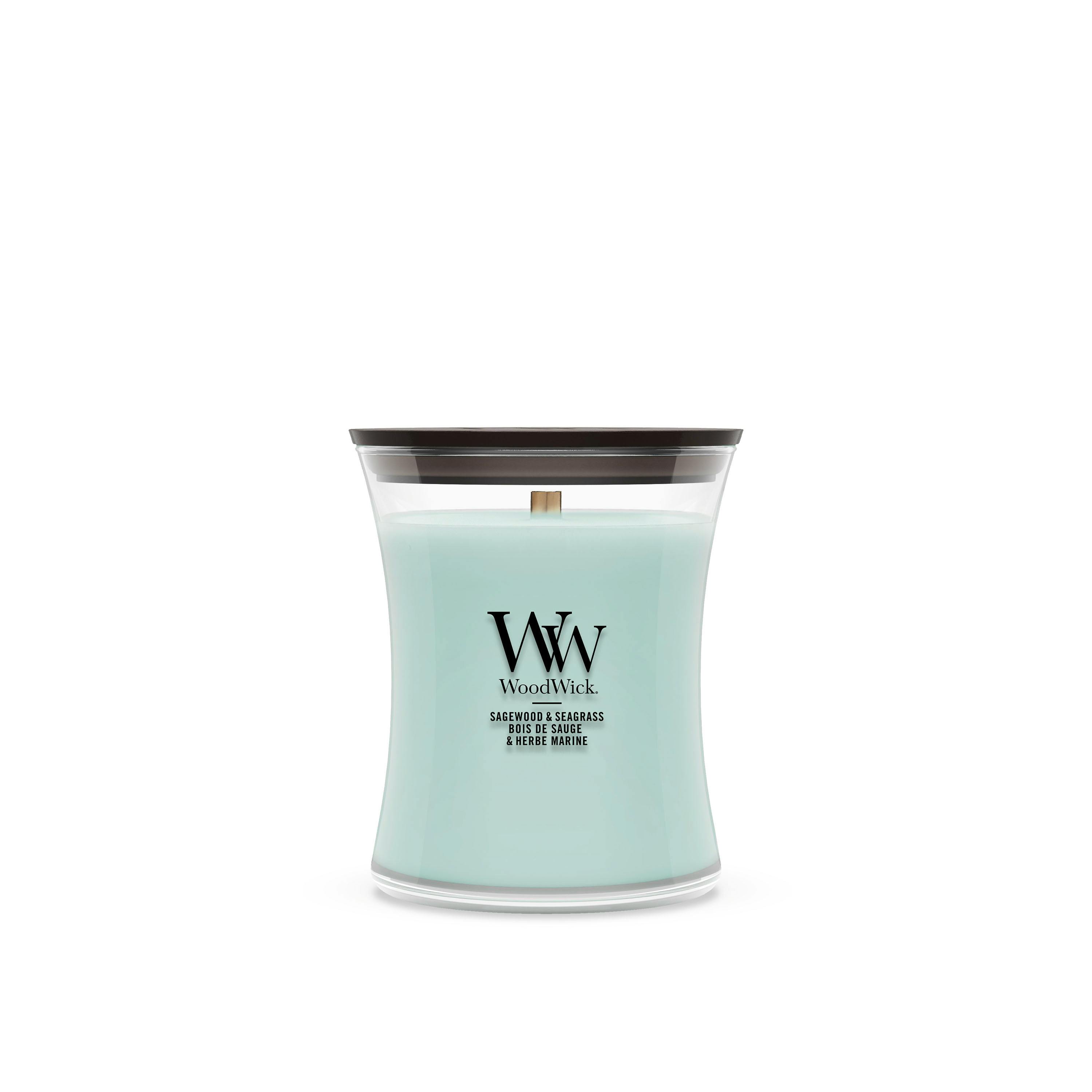 WoodWick Scented Candle Sagewood & Seaglass 275 g