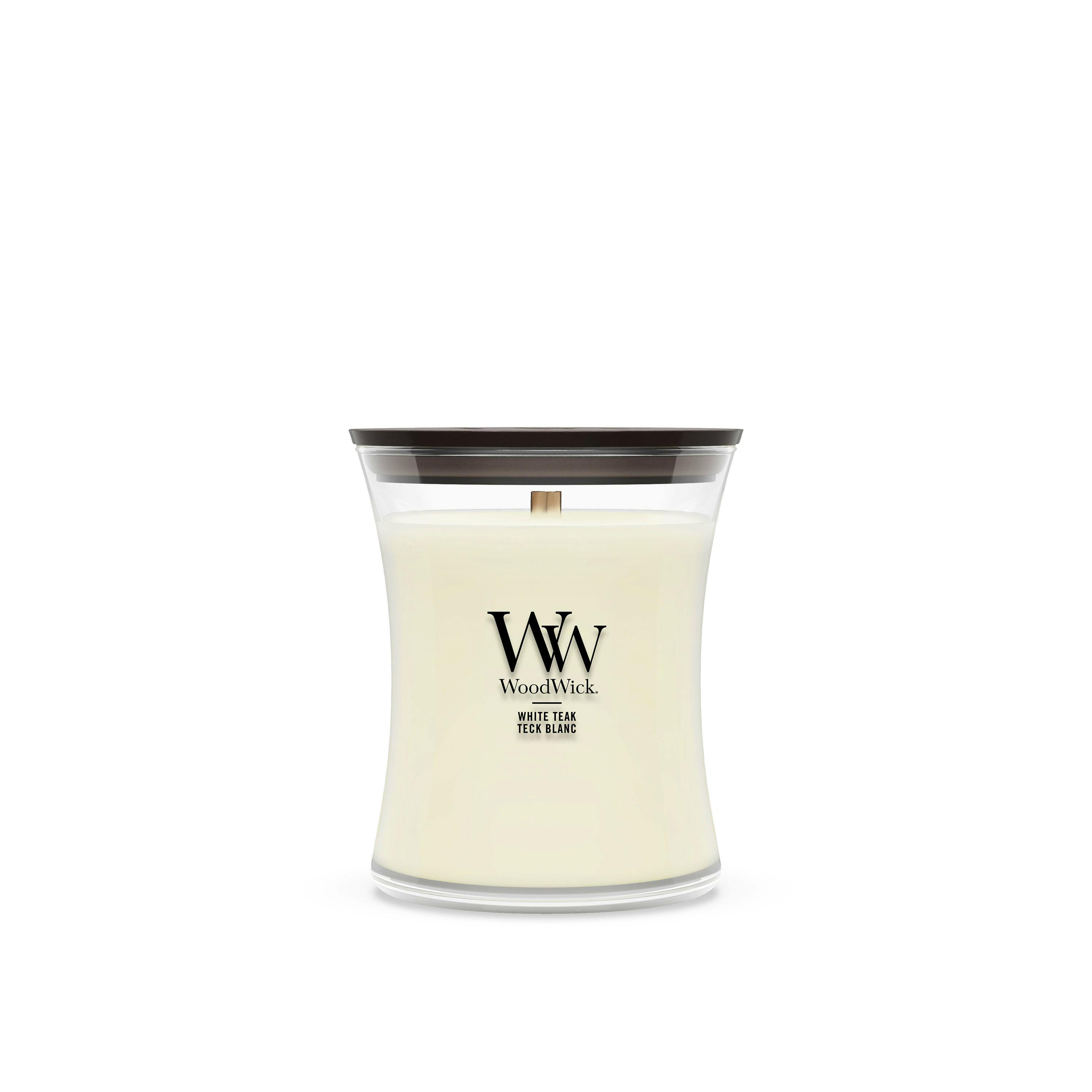WoodWick Scented Candle White Teak 275 g