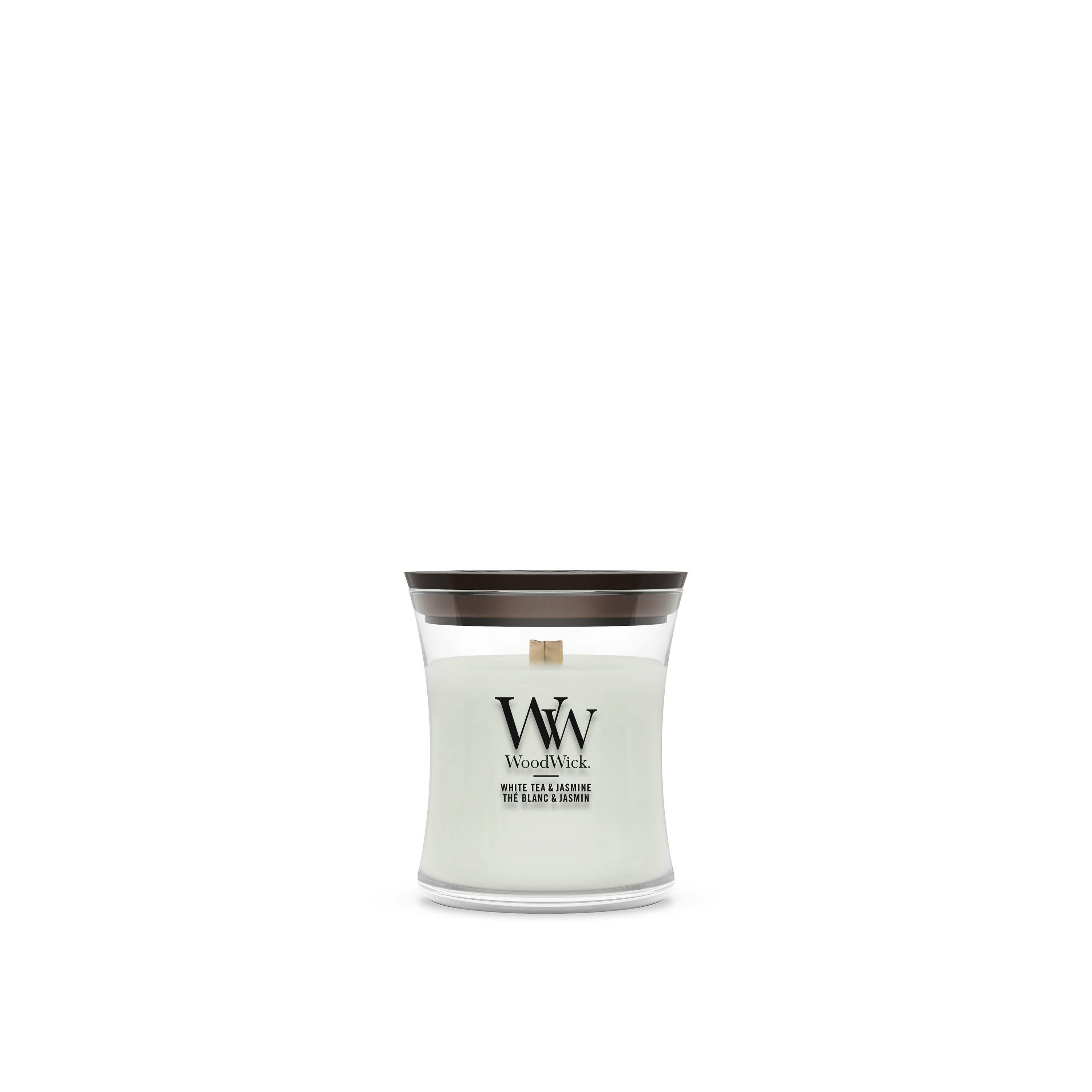 WoodWick Scented Candle White Tea & Jasmine 85 g