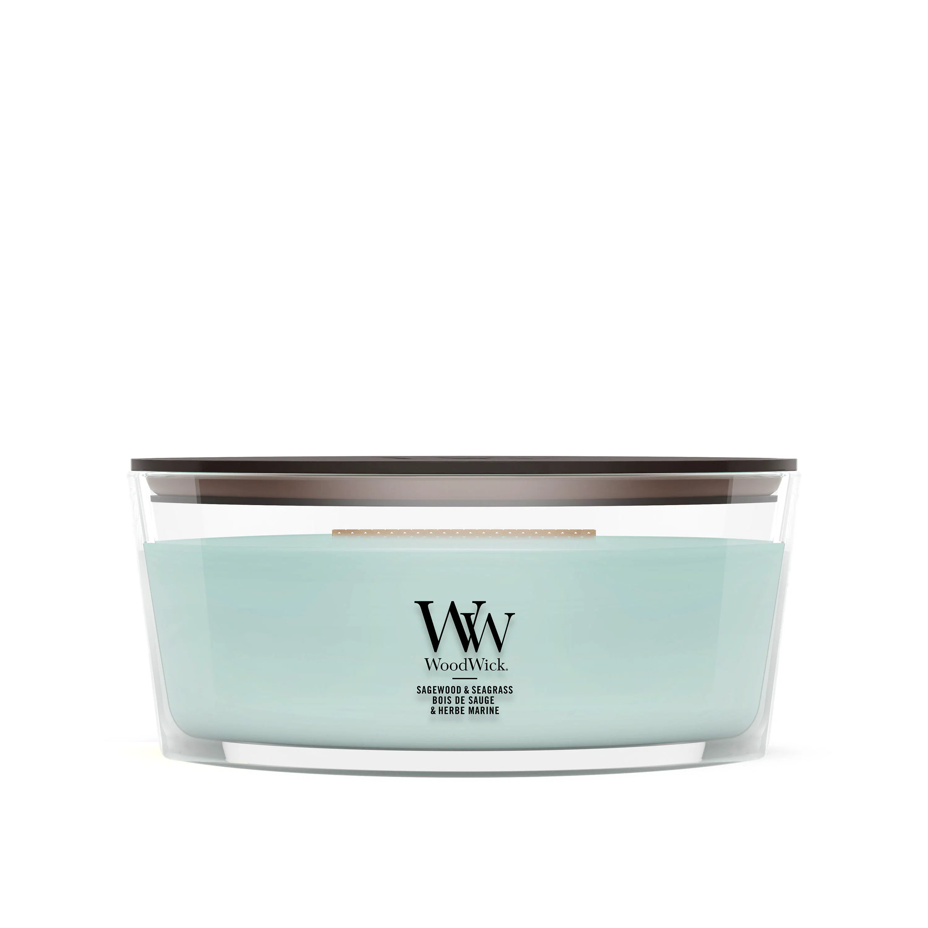 WoodWick Ellipse Heartwick Sagewood &amp; Seagrass 453 g