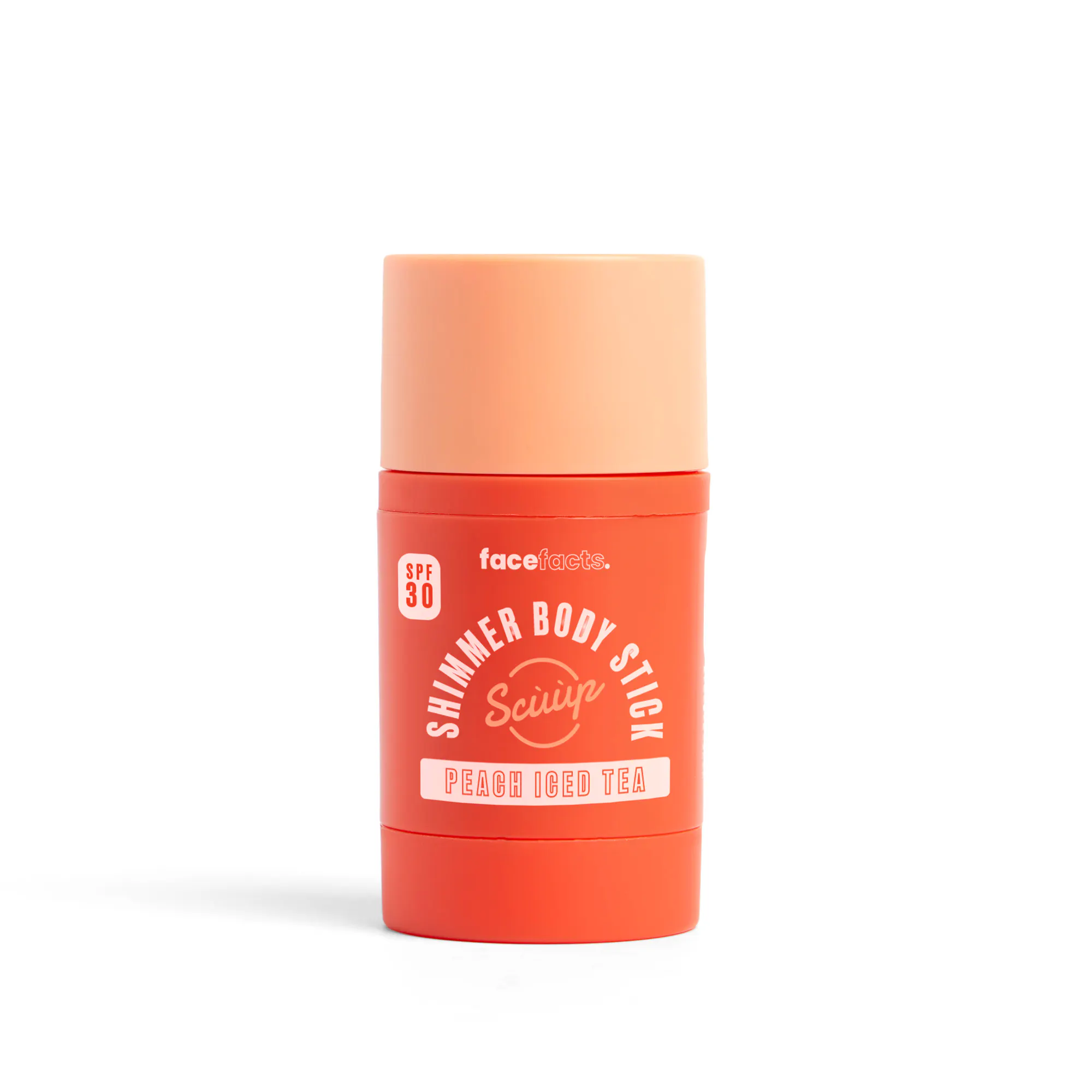 Face Facts Scuup Peach Iced Tea SPF30 Shimmer Body Stick 50 g