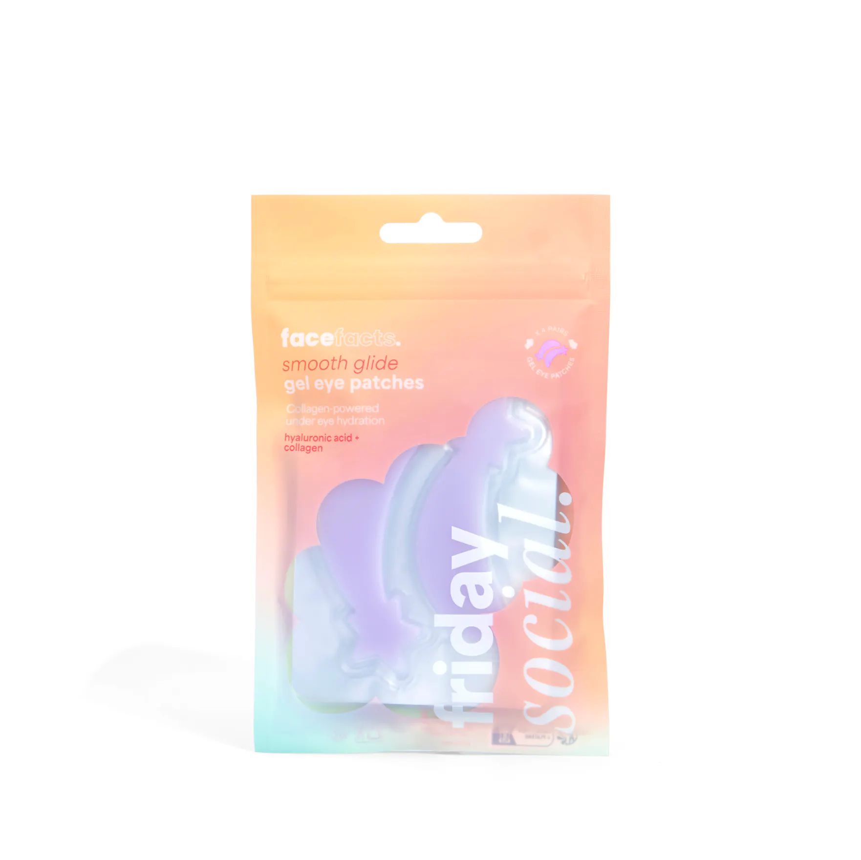 Face Facts Friday Social Smooth Glide Gel Eye Patches 4 paar