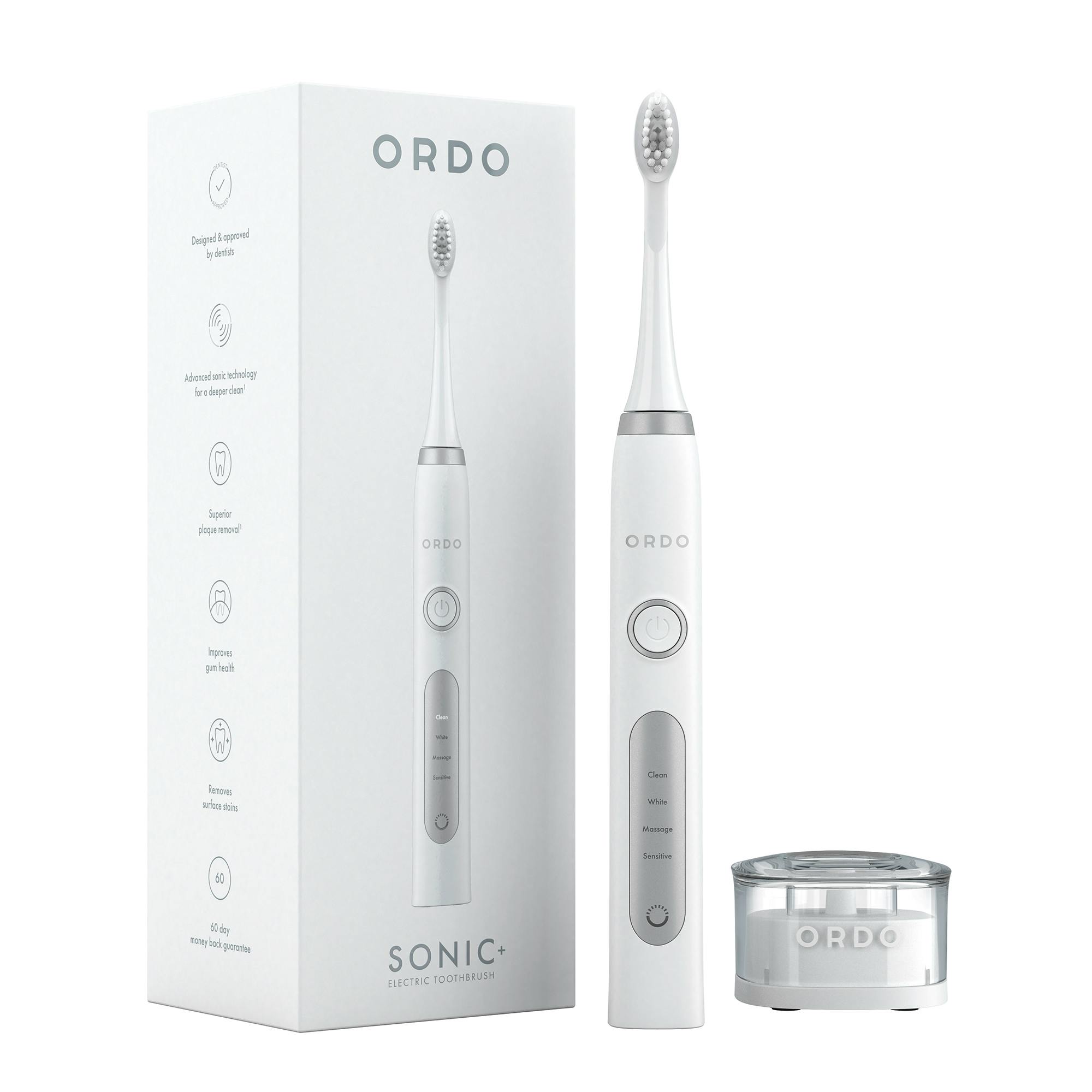 Ordo Sonic+ Electric Toothbrush White Silver 1 stk