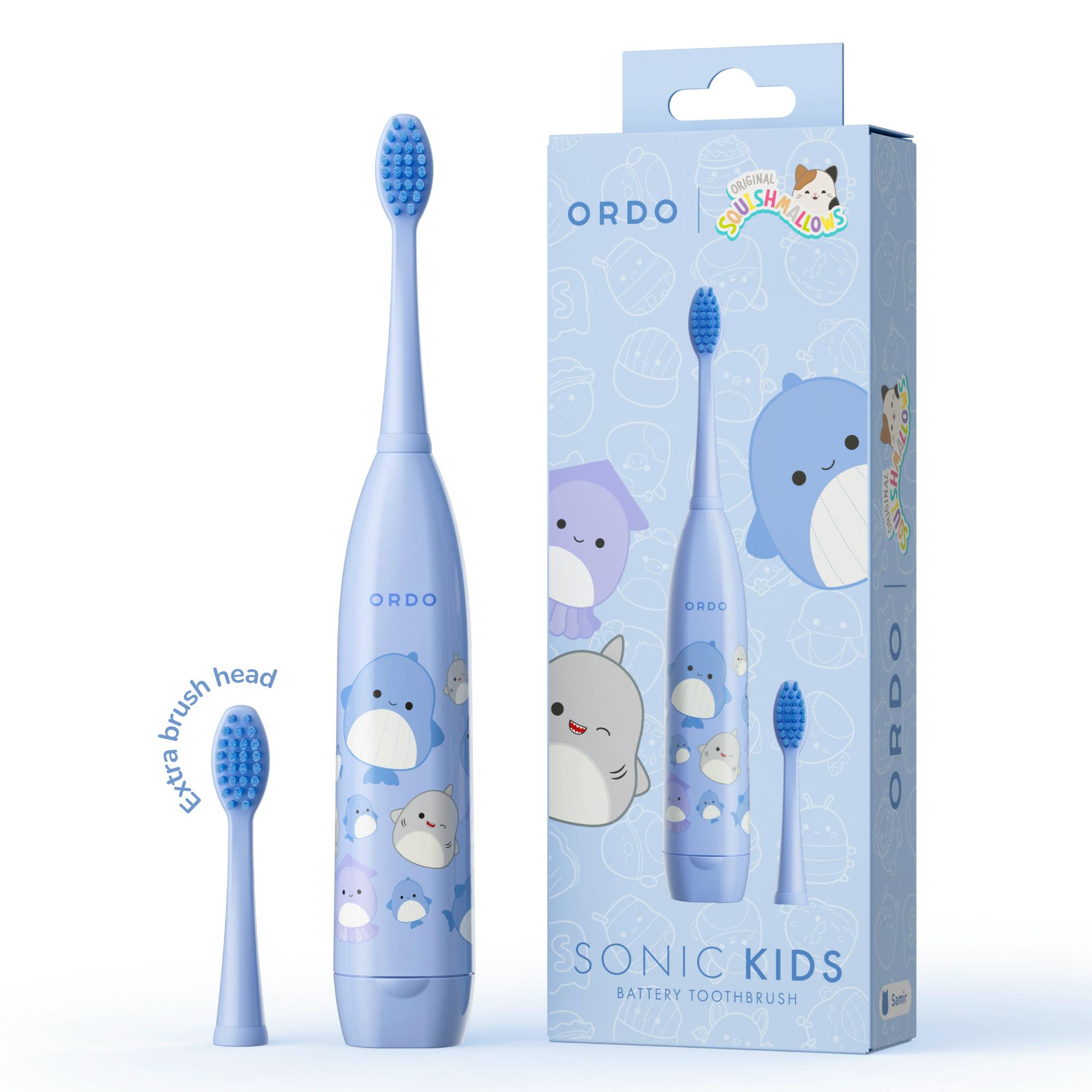 Ordo Sonic Kids Battery Toothbrush Squishmallows Samir 1 stk