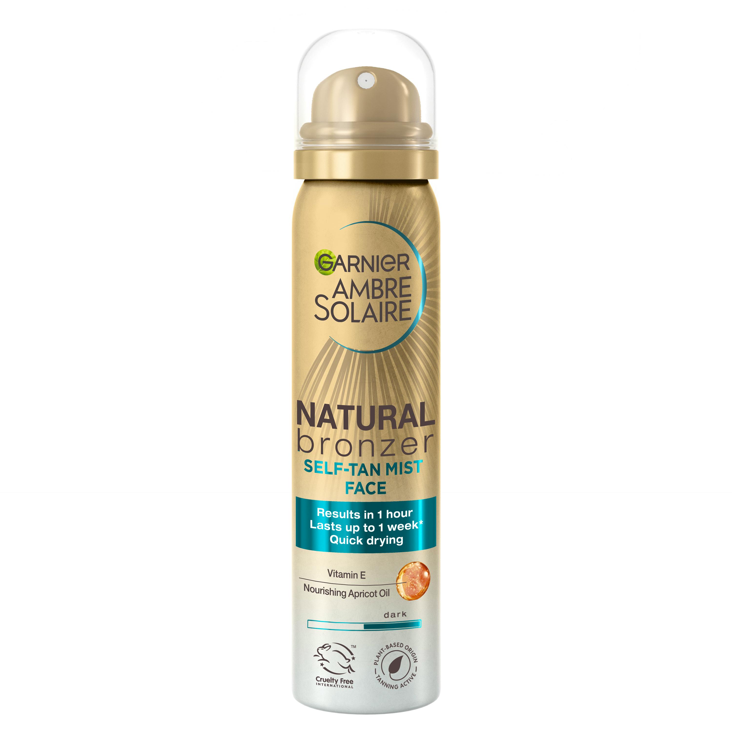 Garnier Ambre Solaire Natural Bronzer Self Tan Mist Face 75 ml