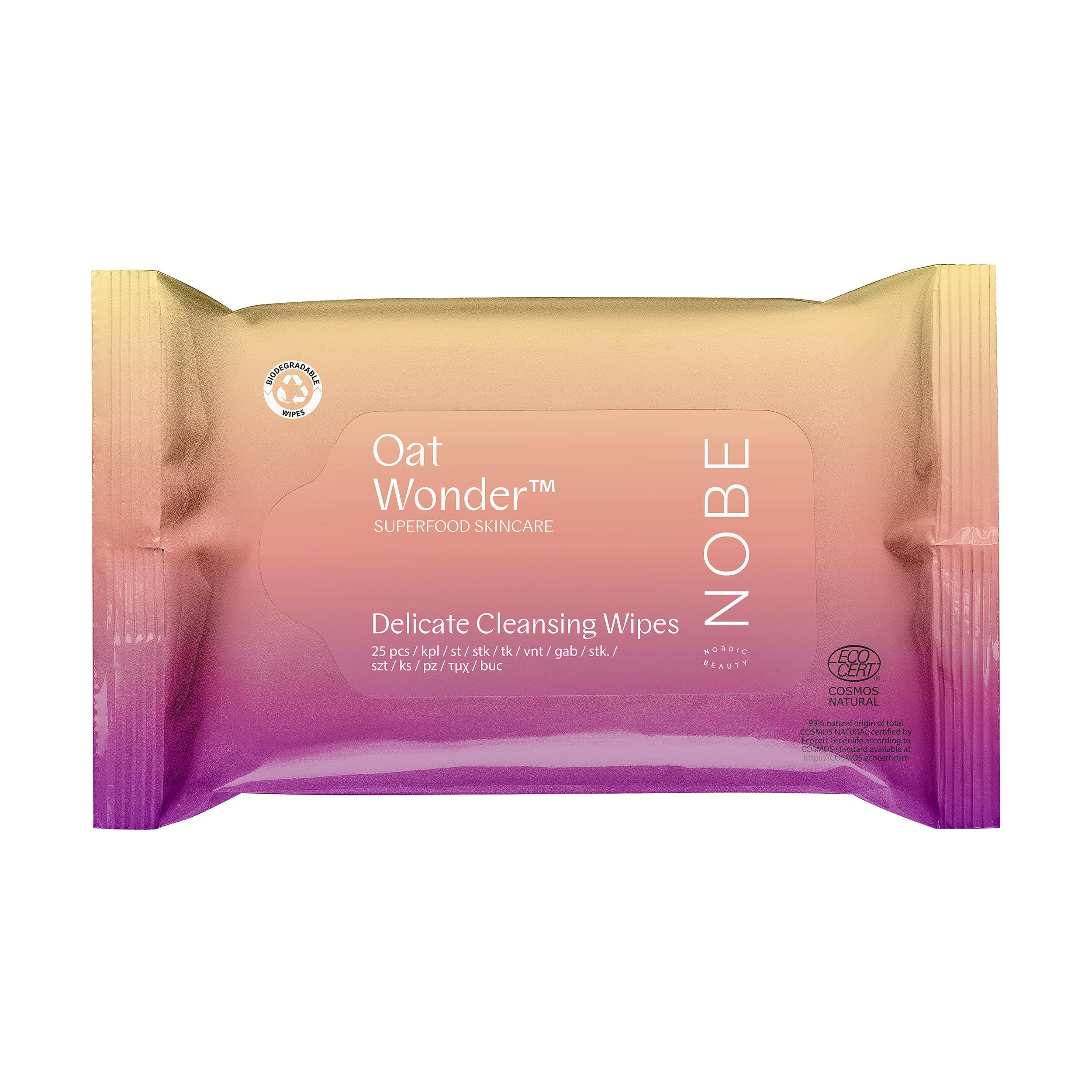 NOBE Oat Wonder Delicate Cleansing Wipes 25 kpl