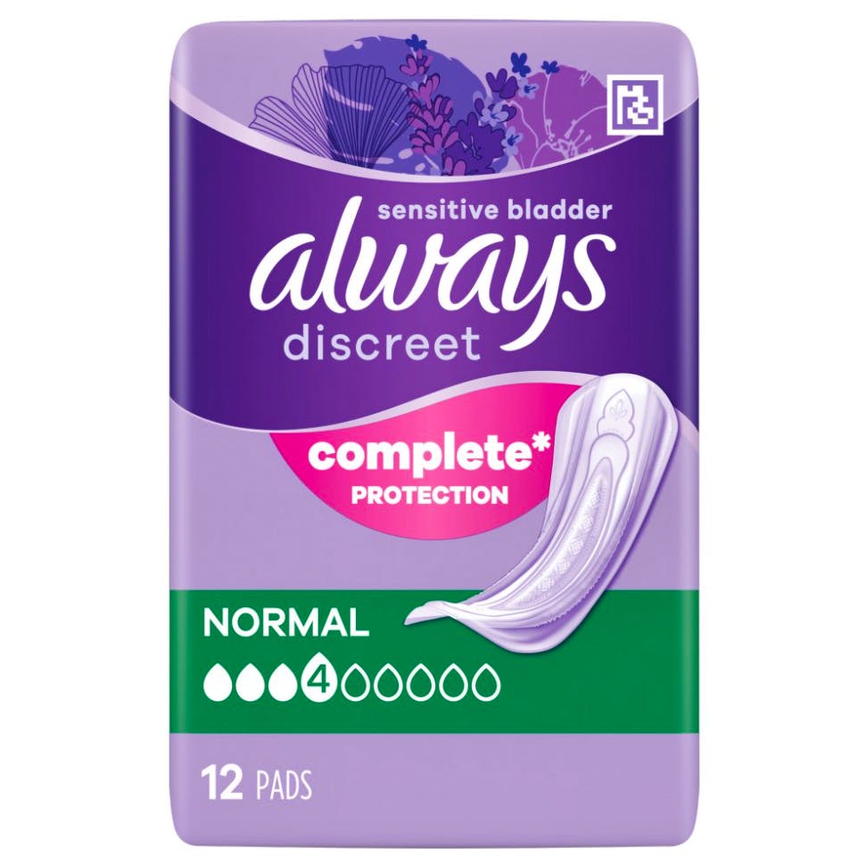 Always Discreet Incontinence Pads Normal 12 st