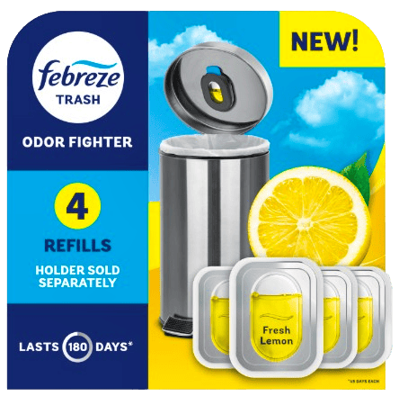 Febreze Bin Freshener Refills Citrus Fresh 4 kpl