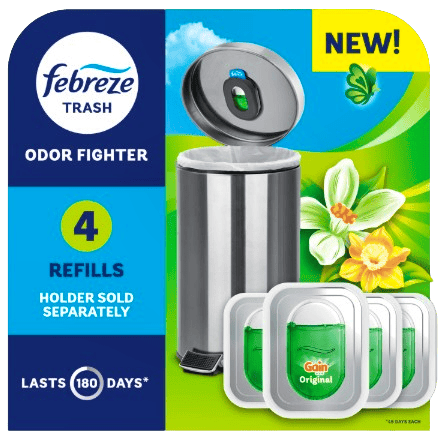 Febreze Bin Freshener Refills Outdoor Fresh 4 kpl