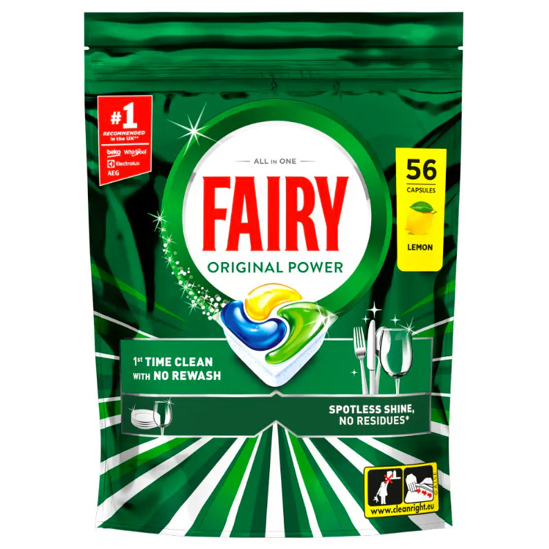 Fairy (Dreft) Original Power Dishwasher Tablets Lemon 56 st