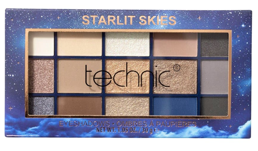 Technic 15 Pressed Pigments Eyeshadow Palette Starlit Skies 30 g